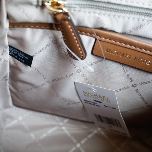 Michael Kors Mindy M Backpack MK Natural/Brown main image 13